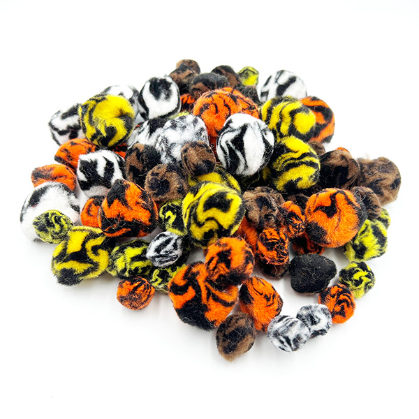 12pcs 13/20/25mm Animal Multi Colored Craft Pom Poms