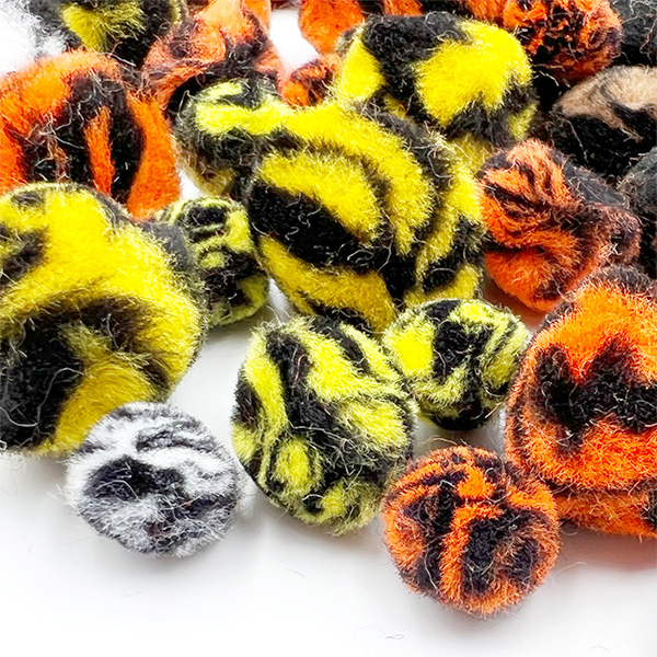 12pcs 13/20/25mm Animal Multi Colored Craft Pom Poms