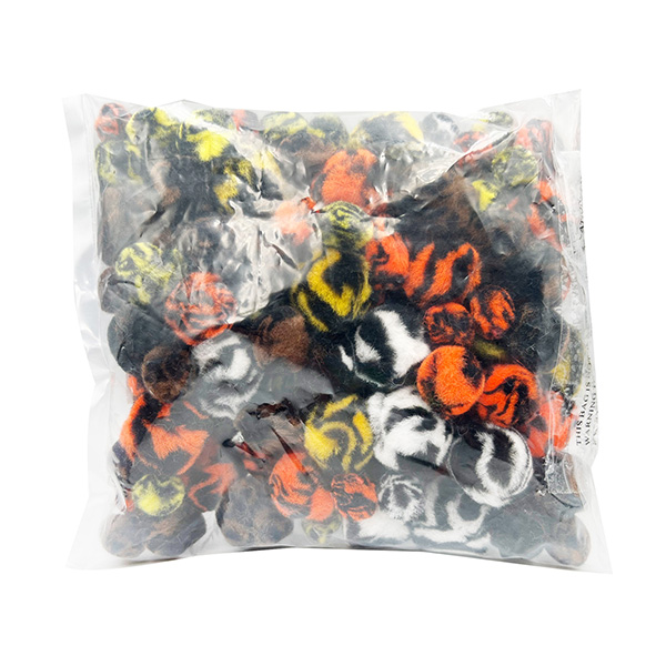12pcs 13/20/25mm Animal Multi Colored Craft Pom Poms