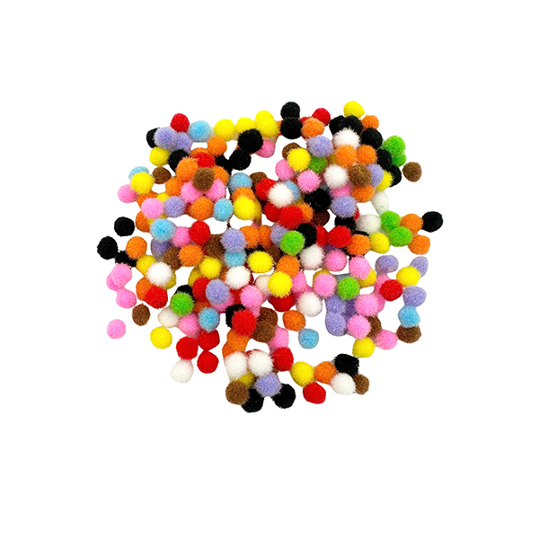 380 Pcs PP 7mm Multi Color Pom Poms Set