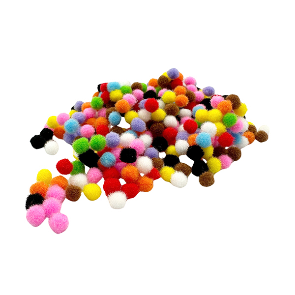 380 Pcs PP 7mm Multi Color Pom Poms Set