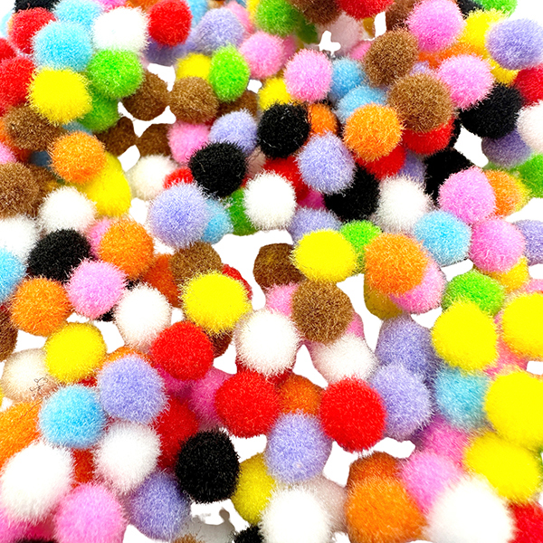 380 Pcs PP 7mm Multi Color Pom Poms Set