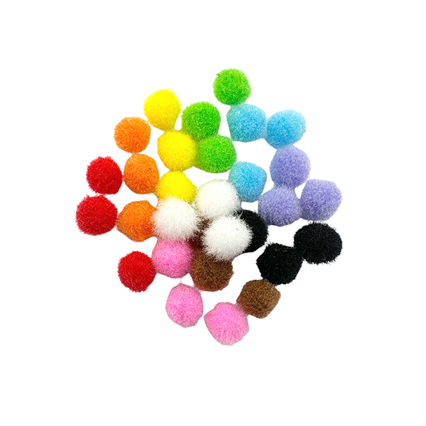 380 Pcs PP 7mm Multi Color Pom Poms Set