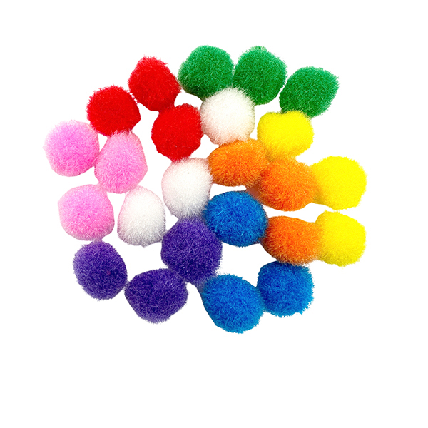 200 Pcs PP 10mm Multi Color Pom Pom Set