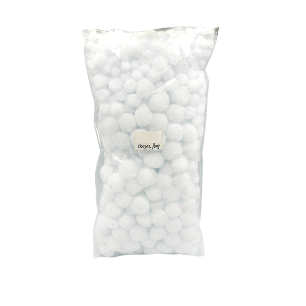 500 Pcs White PP Assorted Size Pom Pom Set