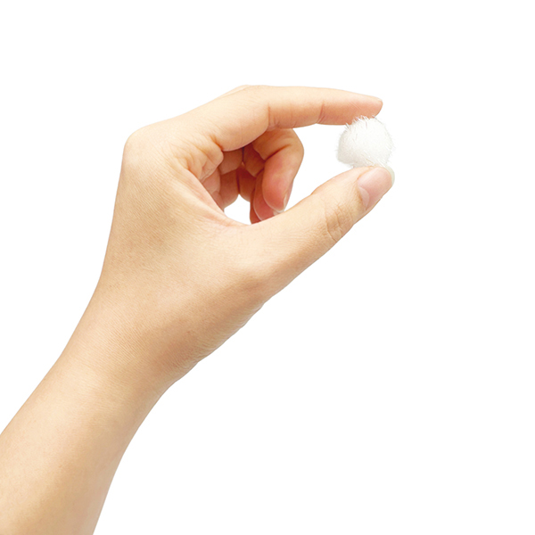 40 Pcs 20mm PP White Glitter Pom Poms Set