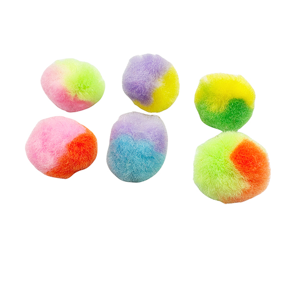 50 Pcs 20mm Acrylic Rainbow Crafts pom pom Set