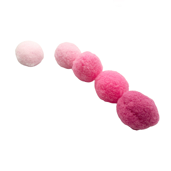 30 Pcs 20mm Gradient Pink Felt Pom poms Set
