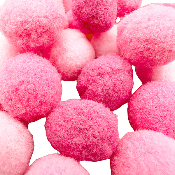 30 Pcs 20mm Gradient Pink Felt Pom poms Set