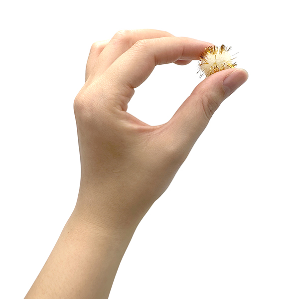 120 Pcs PP White Glitter Mix Sizes and Colors Pom Poms Set