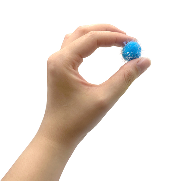 75 Pcs PP Neon Mix Size and Colors Glitter Pom Poms Set