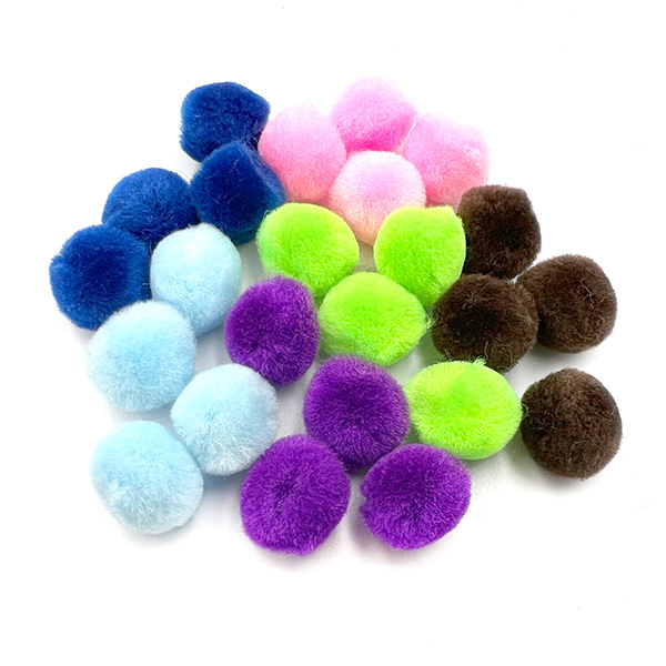 25pcs 20mm Craft Pom Poms Bulk