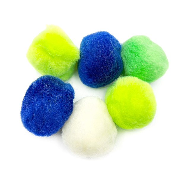 6pcs 50mm Crafts Using Pom Poms