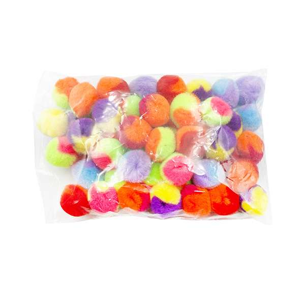 50pcs 20mm Multi Color Craft Pom Pom