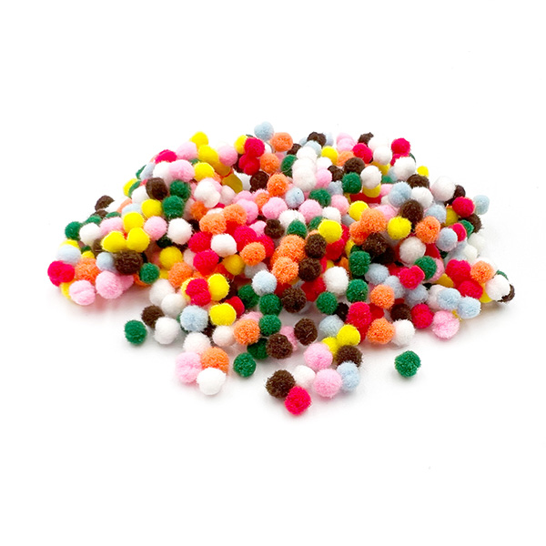 500pcs 3mm Tiny Pom Poms For Crafts