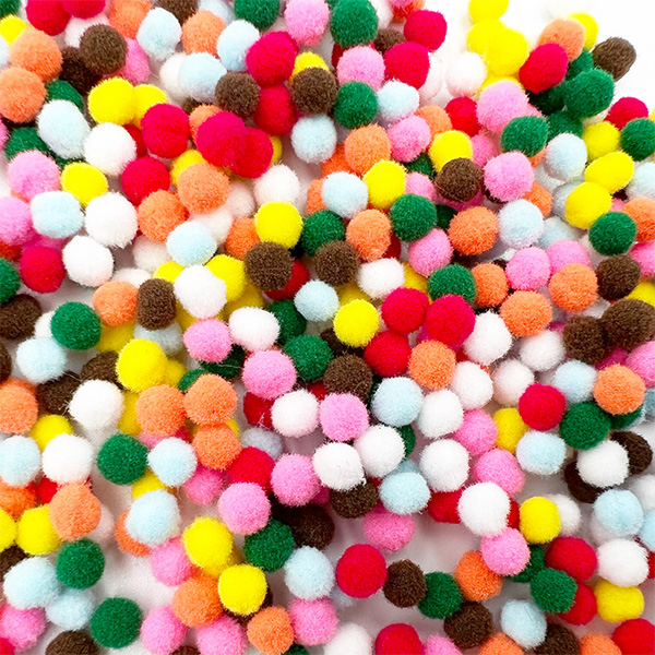 500pcs 5mm Mini Acrylic Pom Pom For Crafts