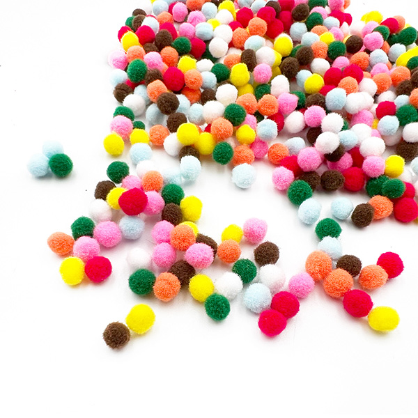 500pcs 5mm Mini Acrylic Pom Pom For Crafts