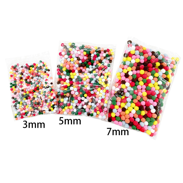 500pcs 5mm Mini Acrylic Pom Pom For Crafts