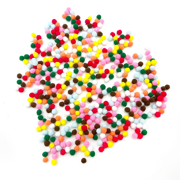 500pcs 5mm Mini Acrylic Pom Pom For Crafts