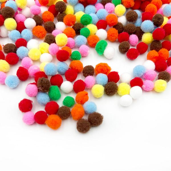 500pcs 7mm Small Acrylic Pom Poms For Crafts