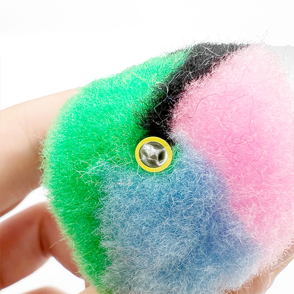 12pcs 40mm Rainbow Tube Assorted Pom Poms