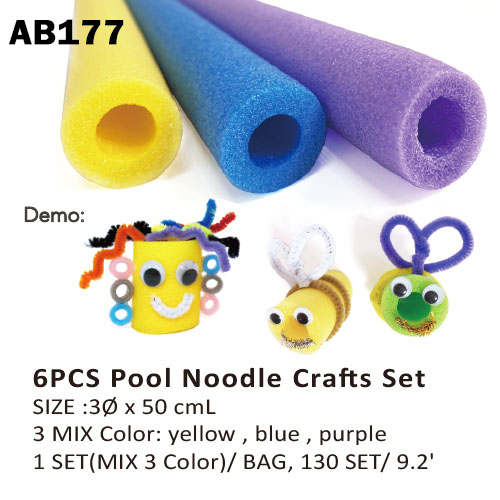 6 Pcs Pool Noodle Crafts Set