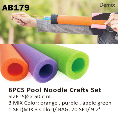 6PCS Pool Noodle Crafts Set