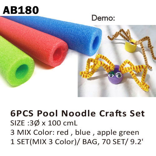 6 Pcs Pool Noodle Crafts Set