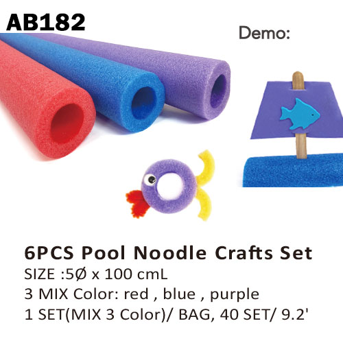 6 Pcs Pool Noodle Crafts Set