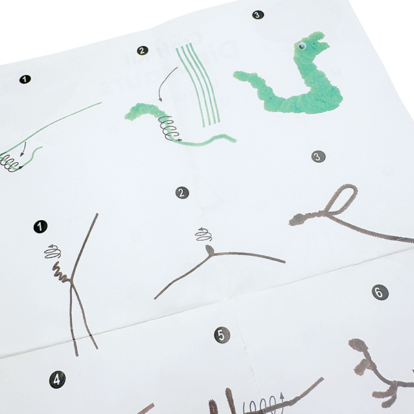 Set of 3 Dinosaur Craft Kits for Kids DIY