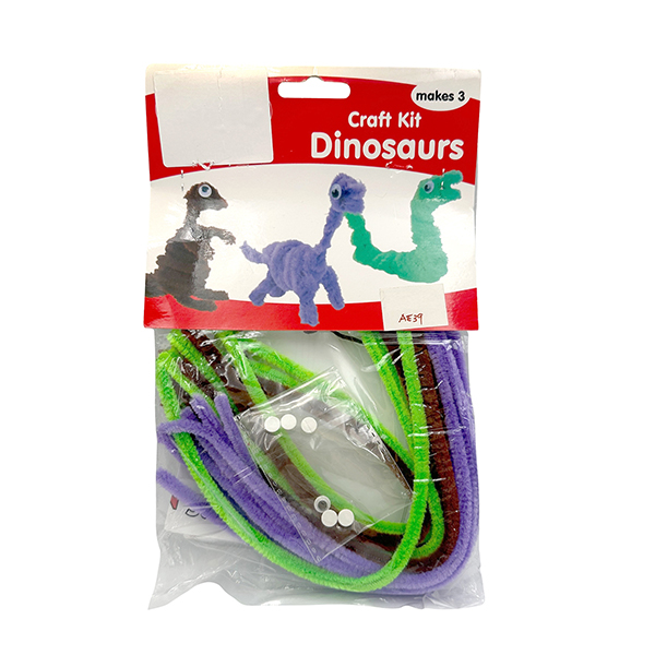 Set of 3 Dinosaur Craft Kits for Kids DIY