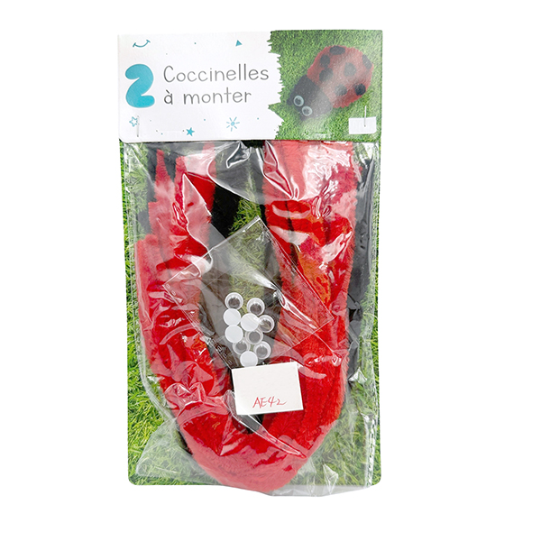 Set of 3 Ladybug DIY Kids Craft Kits