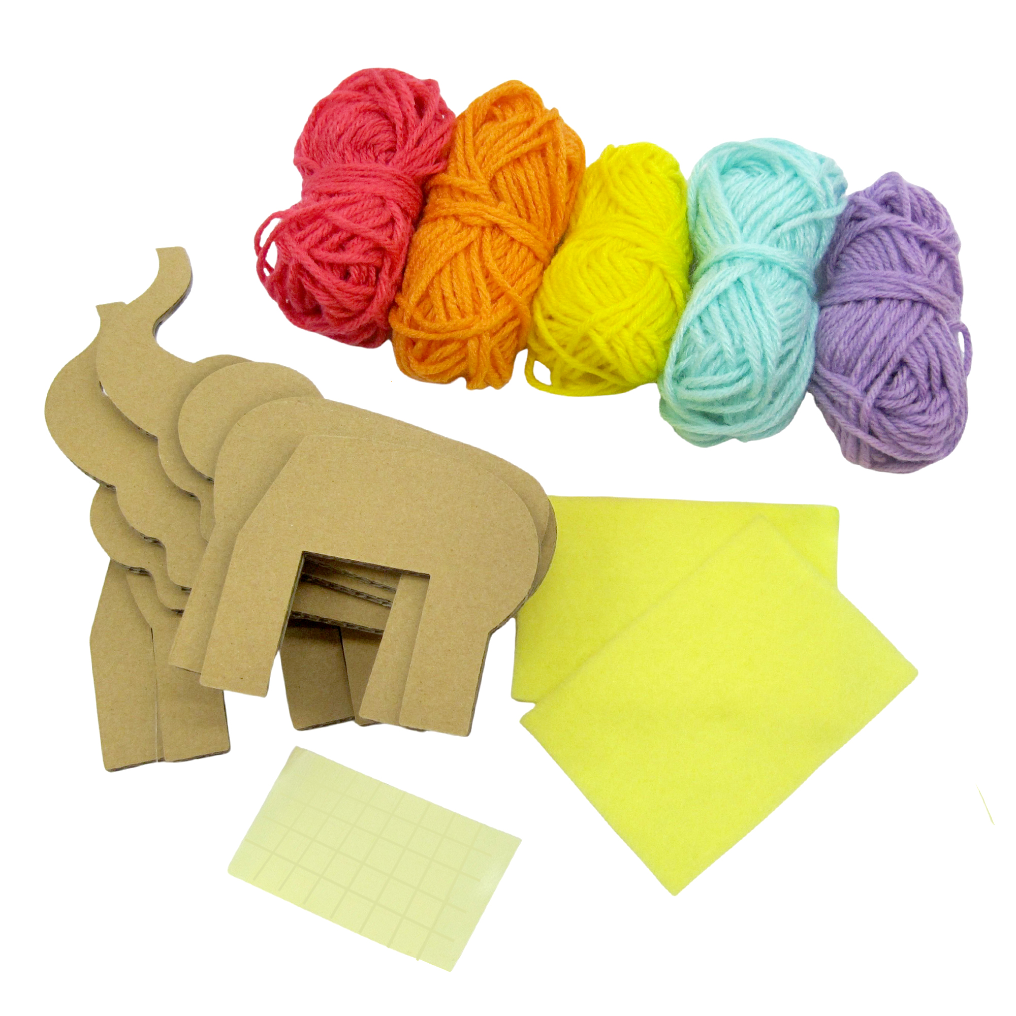 Elephant Yarn Wrapping Craft Kit