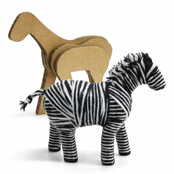 Zebra Yarn Wrapping Educational Craft Kit