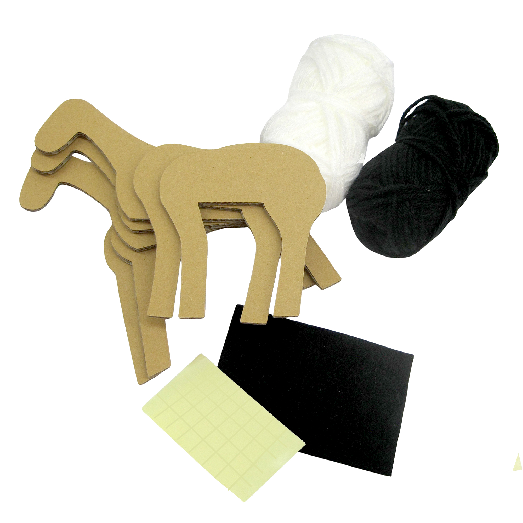 Zebra Yarn Wrapping Educational Craft Kit