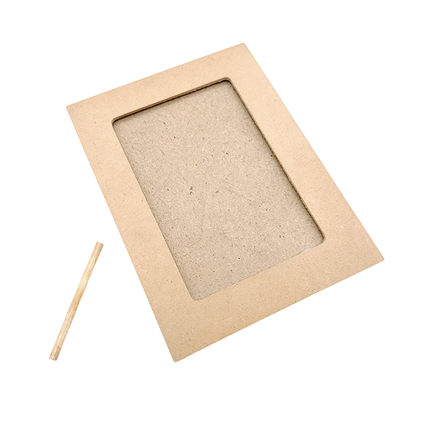 195x145mm Wooden Unfinished Standing Photo Frame