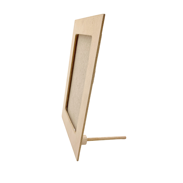 195x145mm Wooden Unfinished Standing Photo Frame