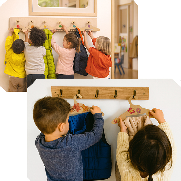 Wholesale Paintable Wooden Hanger Set for Kids – 10-Pack MDF, Custom Logo
