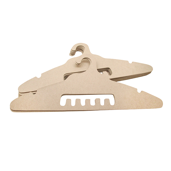 Wholesale Paintable Wooden Hanger Set for Kids – 10-Pack MDF, Custom Logo