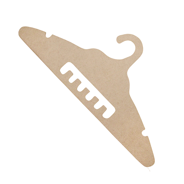 Wholesale Paintable Wooden Hanger Set for Kids – 10-Pack MDF, Custom Logo