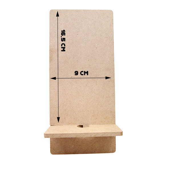 Wholesale Paintable MDF Phone Stand Kit – Knock-Down, Custom Logo, for Kids Crafts