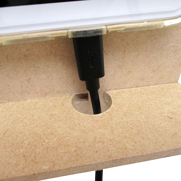 Wholesale Paintable MDF Phone Stand Kit – Knock-Down, Custom Logo, for Kids Crafts