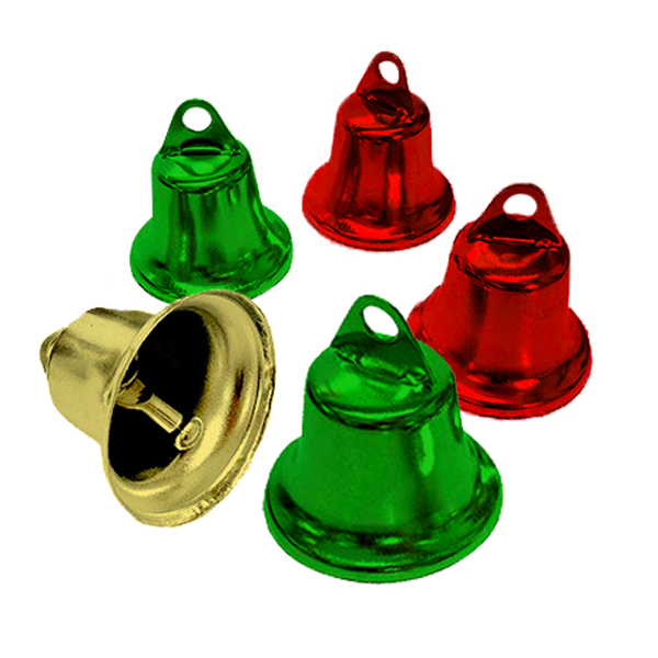 10Pcs 38mm XMAS Craft Liberty Bells