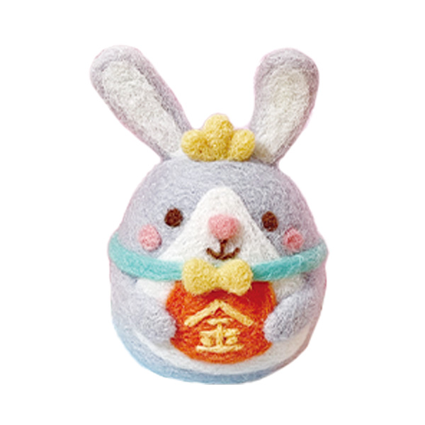 Fortune Bunny Needle Felting Kit For Beginners