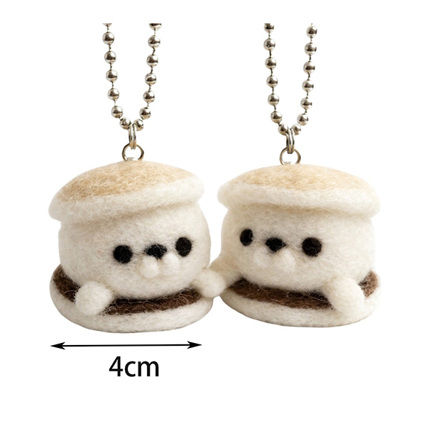 NEEDLE FELTING PENDANT KIT - SNOWBALL SEAL