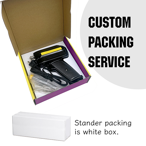 B2B Soldering Gun: Custom Voltage, Plug & Labeling