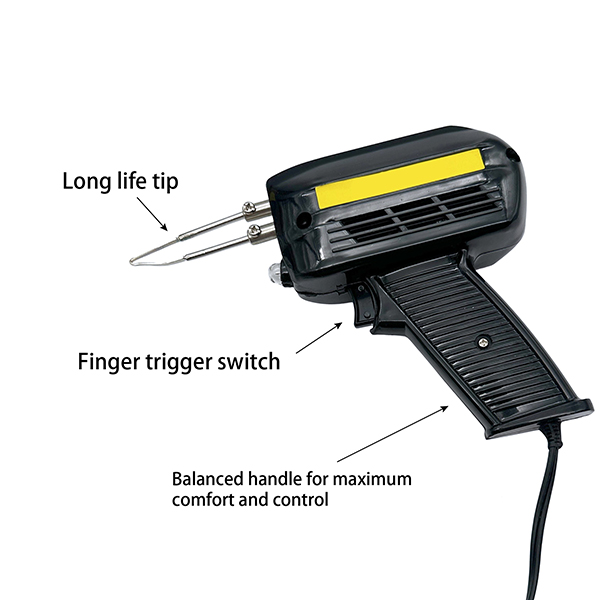 B2B Soldering Gun: Custom Voltage, Plug & Labeling