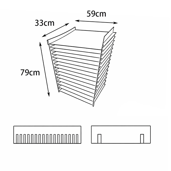 Easy Assembled Painting Drying Rack (79cm Height, Heavy Duty, PP Board)