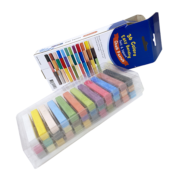 36 Colors Square Chalk Pastels Set