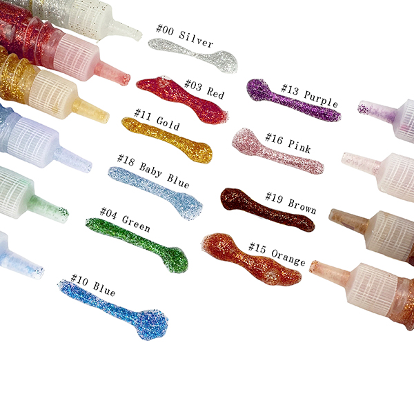 10 Pcs 10CC Glitter Paint Set